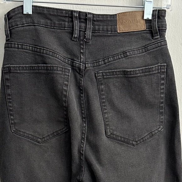 Pull & Bear Dark Grey High-Waisted Jeans (US 8) - Picture 2 of 8